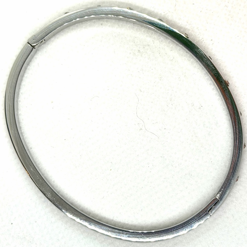 Stainless Steel Oval Zircon Diamond Inlaid Bracelet - Picture 6 of 6